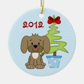 Ornamento de perro de Navidades de la cocina perso