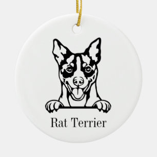 Ornamento de perro de Rat Terrier