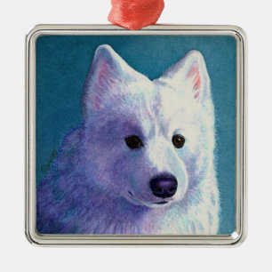 Ornamento de perro de Samoyed - "Buda"