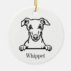 Ornamento de perro de Whippet