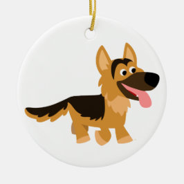 Ornamento de perro pastor alemán de Personalizado 