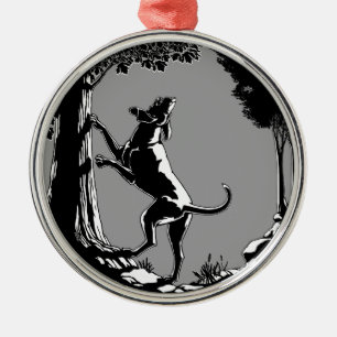 Ornamento de perro perro perro de caza Decoración 