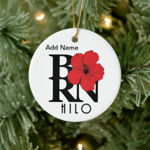 Ornamento de Personalizable BORN Hilo Hawaii