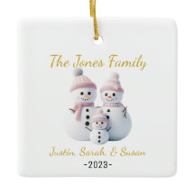 Ornamento de personalizable Snowman