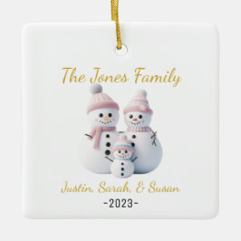 Ornamento de personalizable Snowman