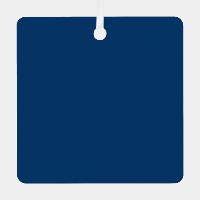 Ornamento de Personalizado azul de medianoche - Pe (Anverso)