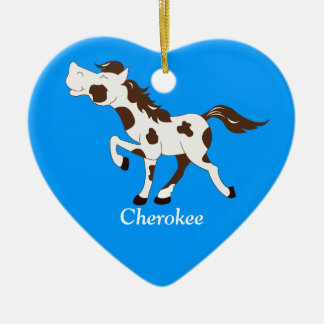 Ornamento de Personalizado blanco y marrón de PINT