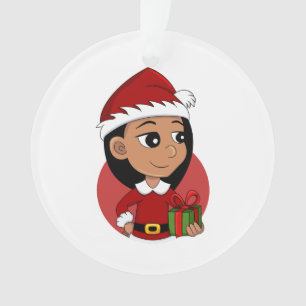 ornamento de personalizado chica navidades
