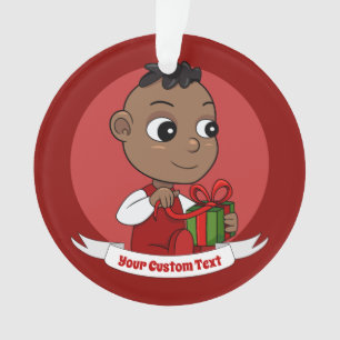 Ornamento de personalizado de bebé Navidades