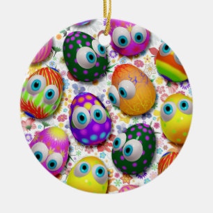 Ornamento de Personalizado de Huevos de Pascua Cut