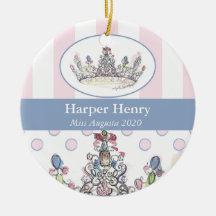 Ornamento de Personalizado de la Corona Jewel