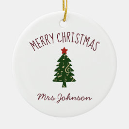 Ornamento de Personalizado de Navidades de profeso