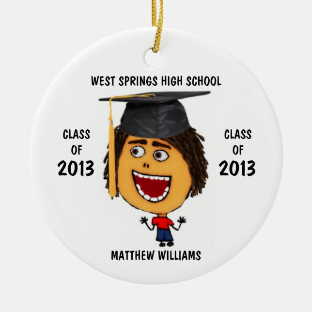 Ornamento de Personalizado personalizado de Gradua (Frente)
