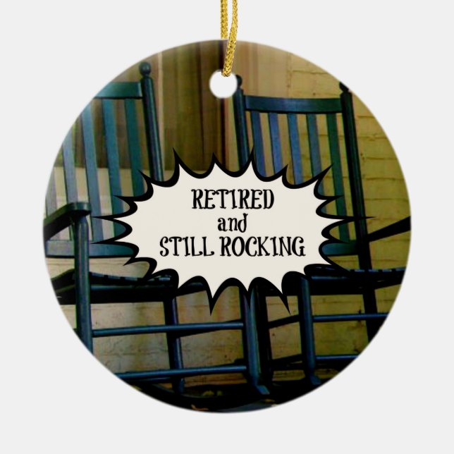 Ornamento de personalizado retirado y rodante (Frente)