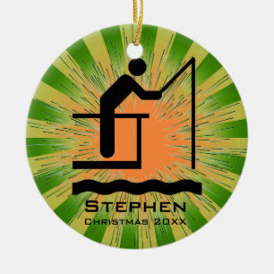 Ornamento de pesca personalizado