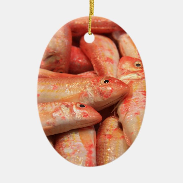 Ornamento de pescado rosa (Frente)