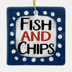 Ornamento De Pescado Y Chips