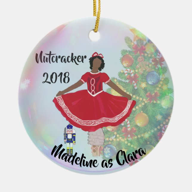 Ornamento de petardo personalizado - Clara (Frente)