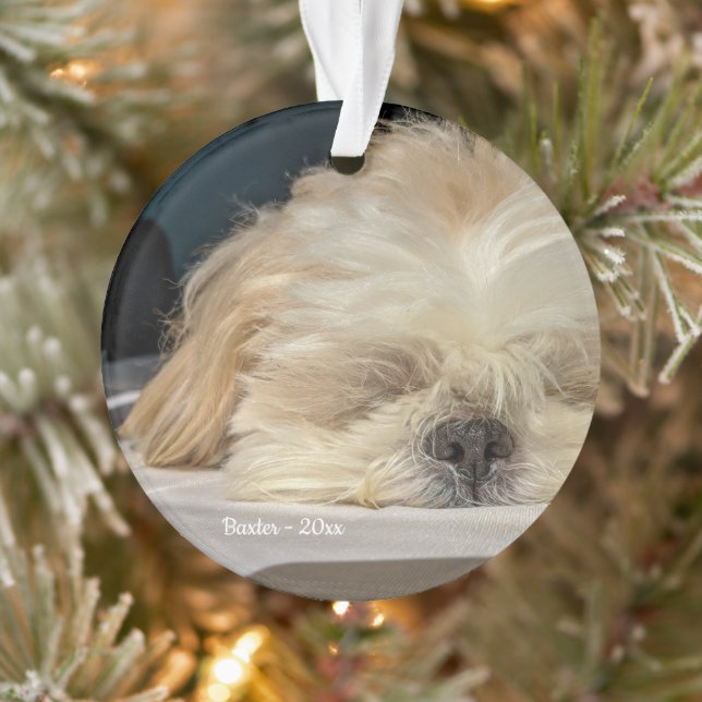 Ornamento de pimienta de perro Mascota personaliza (Árbol)