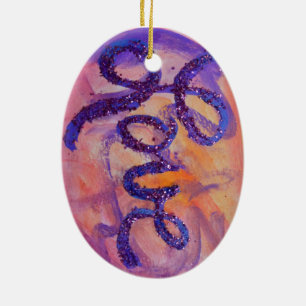 Ornamento de pintura con crepúsculo para el atarde