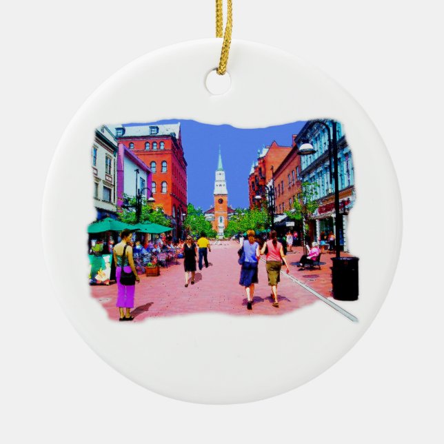 Ornamento de pintura de Vermont Street (Frente)