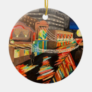 ornamento de pintura en el paseo marítimo de Atlan