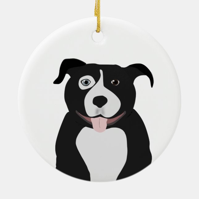 Ornamento de Pit Bull (Atrás)