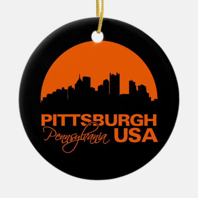 Ornamento de PITTSBURGH - personalizable (Frente)