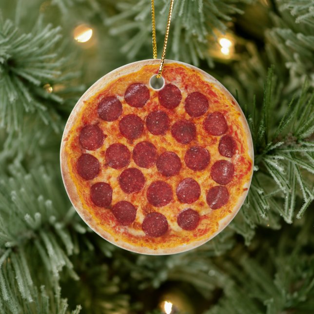 Ornamento de pizza realista (Árbol)