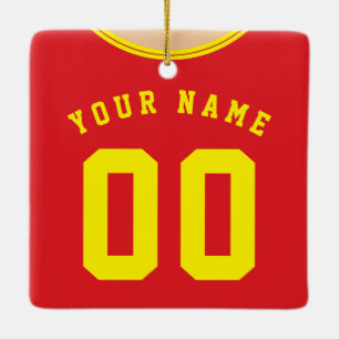 Ornamento de plantilla de Jersey de Football Footb