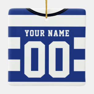 Ornamento de plantilla de personalizable Soccer Je