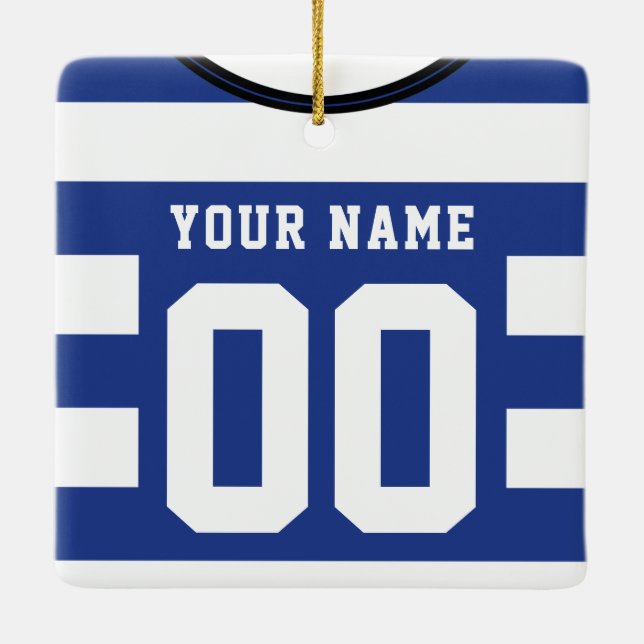 Ornamento de plantilla de personalizable Soccer Je (Reverso)