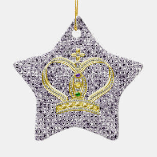 Ornamento de plata del carnaval del efecto de la