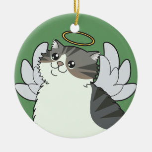 Ornamento de plata del monumento del Tabby