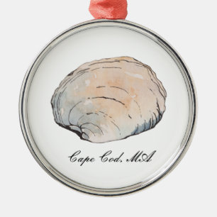 Ornamento de playa acuática Clam Seashell Beach