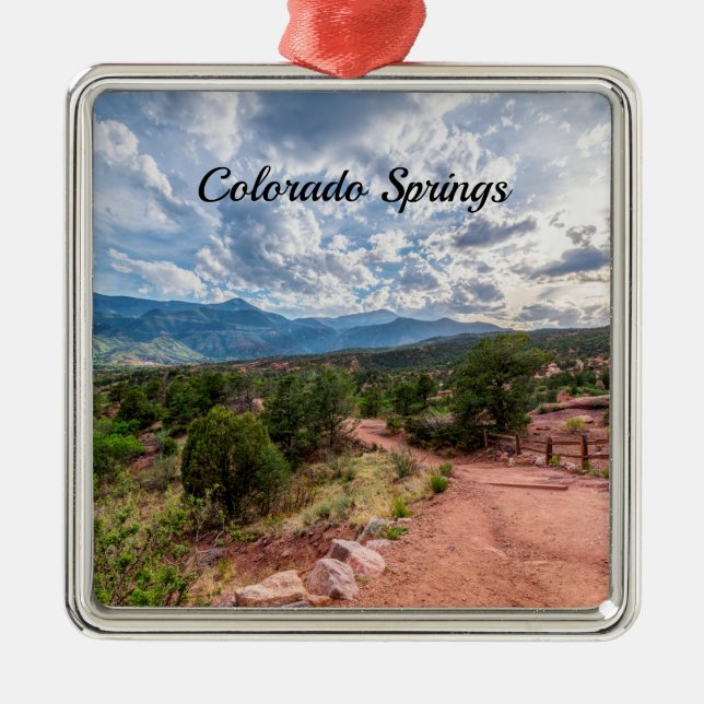 Ornamento de Plaza de Senderismo en la noche de pi (Frente)