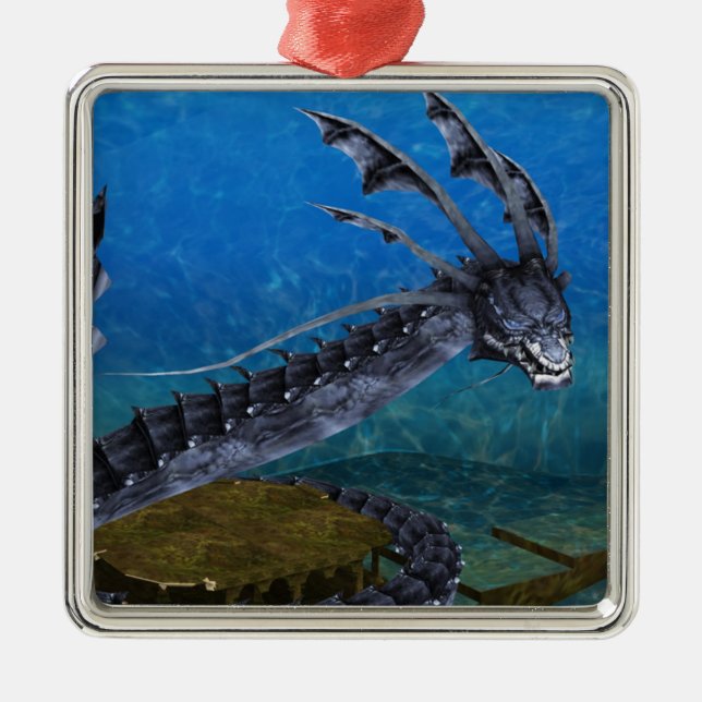 Ornamento de Plaza Dragón Gris (Frente)