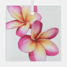 Ornamento de Plumeria Rosa