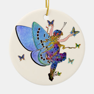 Ornamento de polvo de hadas azules