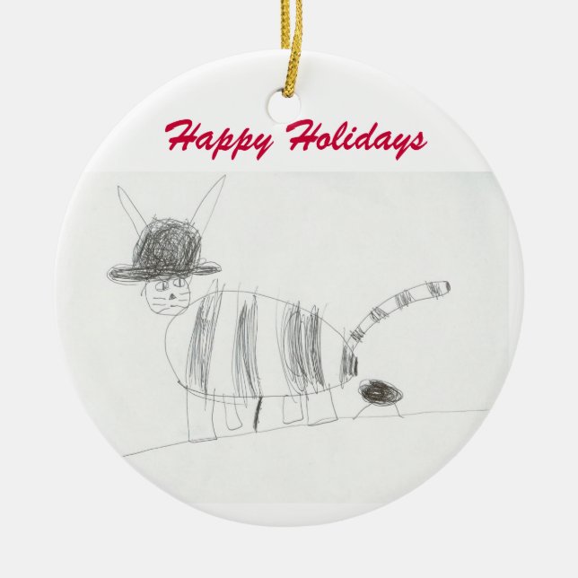 Ornamento de Poo del gato (Frente)