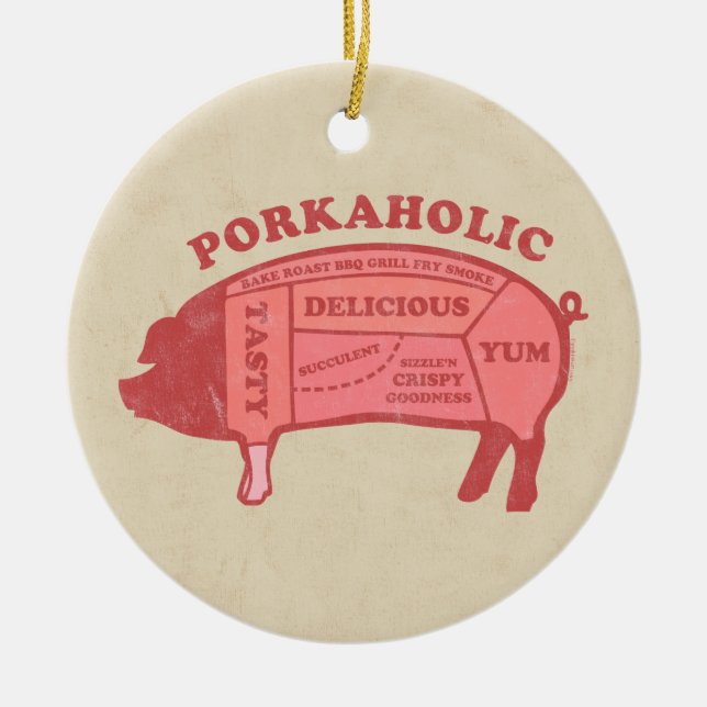 Ornamento de Porkaholic (Frente)