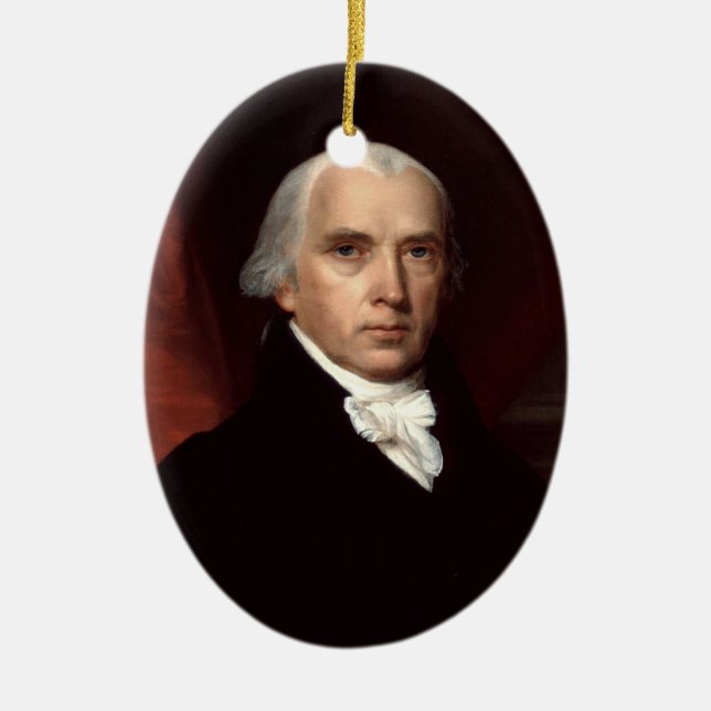 Ornamento de presidente James Madison (Frente)