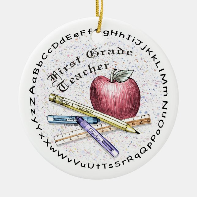 Ornamento de primer grado de docente (Frente)