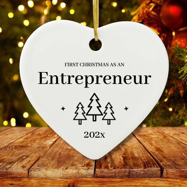 Ornamento de Primera Navidad Emprendedor (Entrepreneur First Christmas Ornament
)