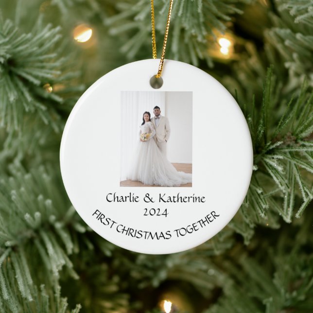 Ornamento de primera navidad personalizada (Árbol)
