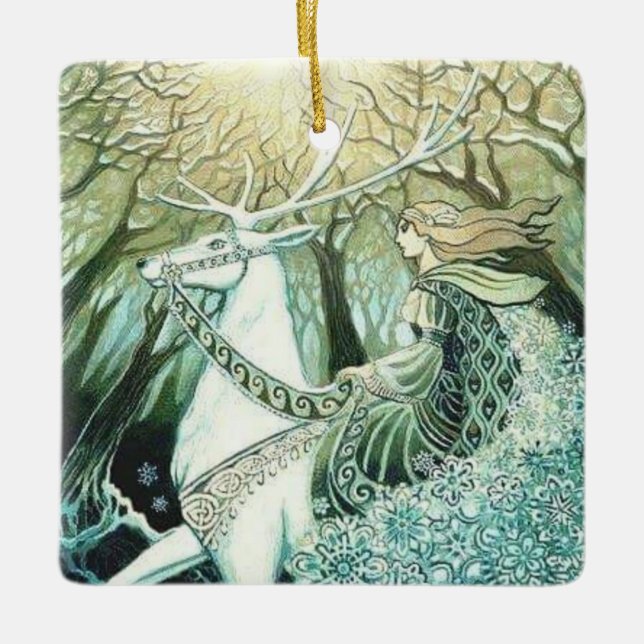 ornamento de princesa navidad (Anverso)