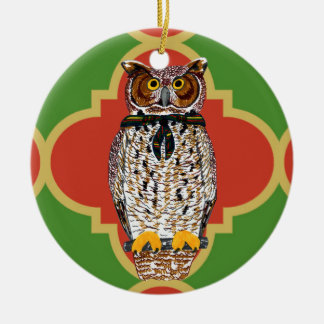 Ornamento de Quatrefoil del búho de Gilwell