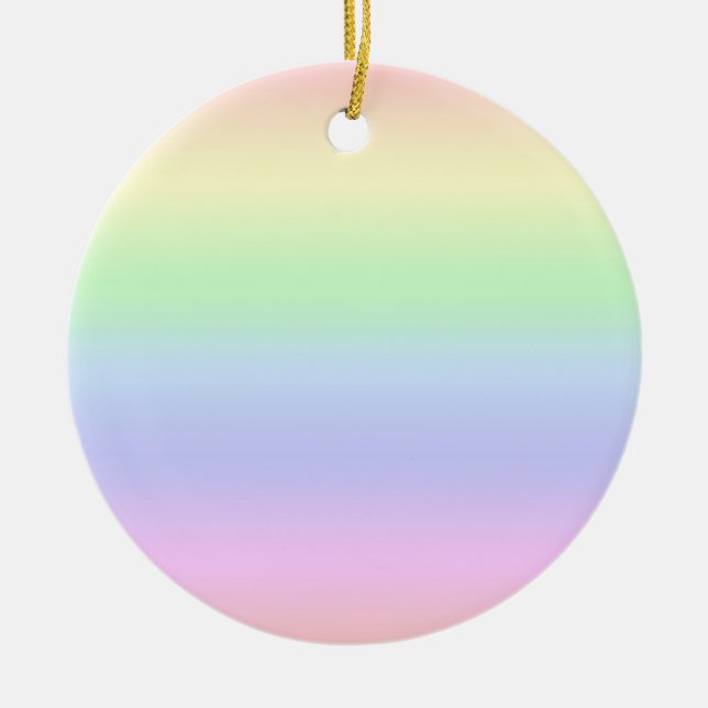 Ornamento de Rainbow Pastel (Frente)
