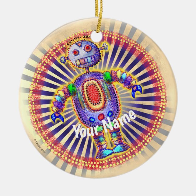 Ornamento de Rainbow Robot (Frente)