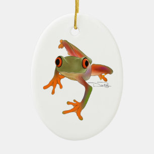 Ornamento de rana loca